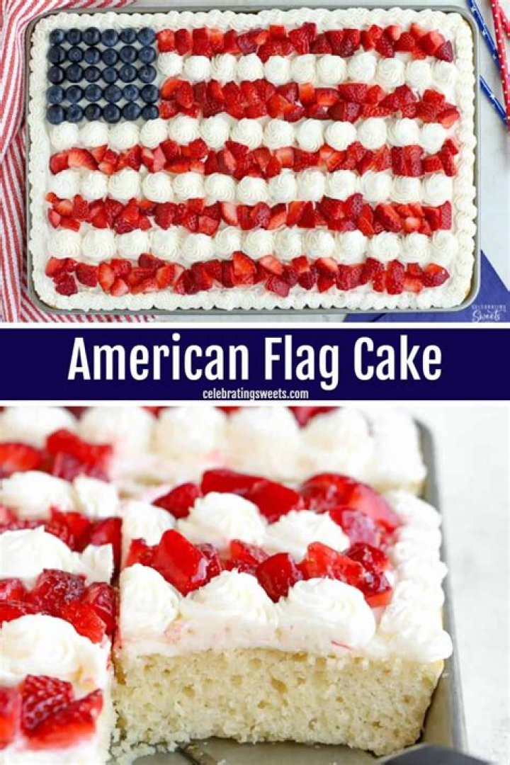 Flag Cake - Celebrating Sweets
